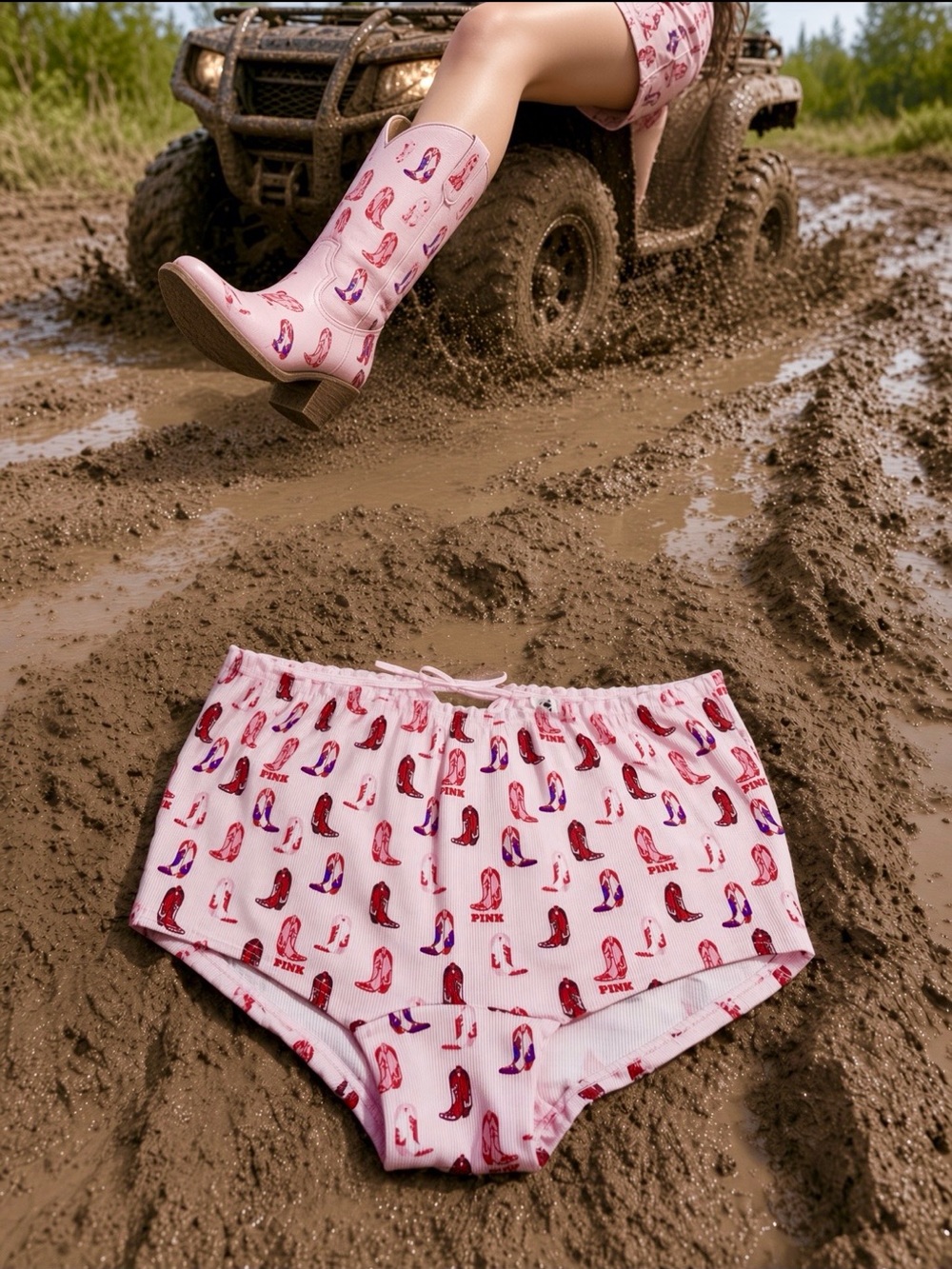 PINK Victoria’s Secret - Rowdy Girl Sleep-Over Panty
